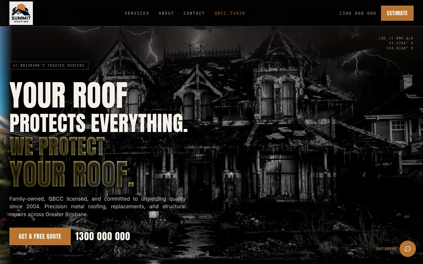 Summit Roofing — Business Website + AI Chatbot